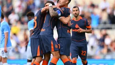 لاتسيو يتأخر بثنائية أمام إنتر ميلان في شوط نهائي كأس إيطاليا