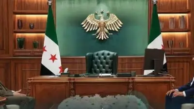 أحمد الشرع يستقبل الفنان جمال سليمان في قصر الشعب بدمشق