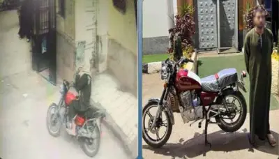 ضبط لص دراجات نارية أمام محكمة الأقصر بعد سرقتها