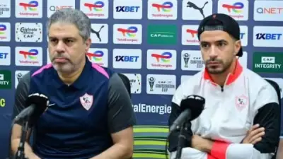 مؤتمر صحفي لمعتمد جمال قبل نهائي الكونفدرالية المرتقب