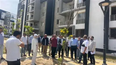 مسؤولو الإسكان يتفقدون مشروعات المنصورة الجديدة لمتابعة سير العمل