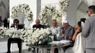 عقد قران ابنة مدير منتخب مصر إبراهيم حسن في مسجد الشرطة