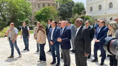 مدبولي يتفقد مشروع تطوير وجهات مبنى الخارجية قصر التحرير
