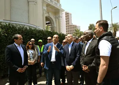 محافظ القاهرة يتفقد مشروع رفع كفاءة قصر التحرير لإحياء الطابع المعماري