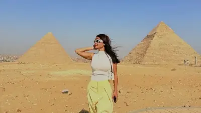 رانيا منصور تتألق بإطلالة صفراء ناعمة وتكشف رشاقتها
