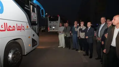 محافظ الغربية يودع حجاج الجمعيات الأهلية قبل سفرهم للأراضي المقدسة