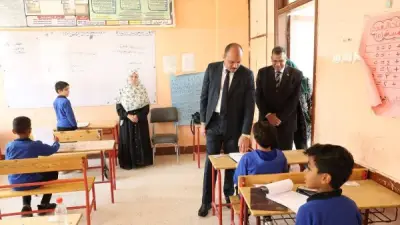 نائب محافظ الوادي الجديد يتفقد لجان امتحانات صفوف النقل