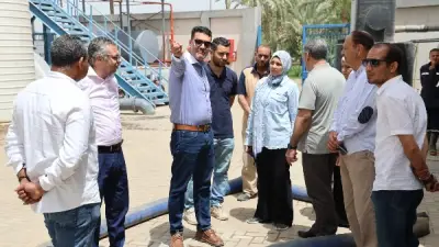 رئيس مياه القليوبية يتفقد محطة نوب طحا ويؤكد التوسع في تقنيات تنقية المياه