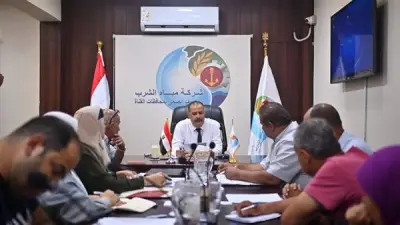 رئيس مياه القناة يتابع رفع كفاءة محطات المعالجة ببورسعيد