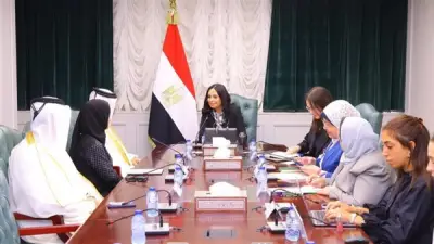 وزيرة التضامن تبحث مع السفير القطري توسيع الشراكة التنموية والإنسانية