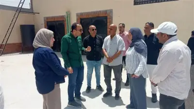 نائب محافظ الإسماعيلية يتفقد المجزر الآلي ومحطة مياه التل الكبير