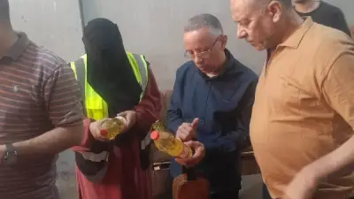 ضبط مصنع لتعبئة زيوت مجهولة المصدر في الواسطي ببني سويف