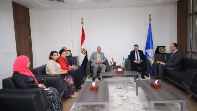 محافظ دمياط يستقبل السفير الطايفي ووفد صندوق مكتبات مصر العامة