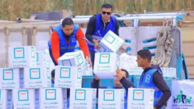 حياة كريمة توزع لحوم الصدقات قبل العيد وتفتح منافذ مدعمة للطبقة المتوسطة