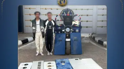 ضبط عاطلين سرقا أجزاء حديدية من كشك كهرباء بالقطامية