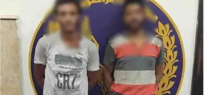 ضبط شخصين حطما حاجزا خرسانيا لسرقة حديد التسليح بالقليوبية