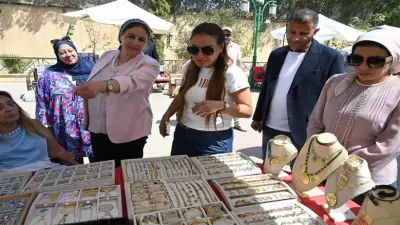 وحدة أيادي مصر تشارك في معرض للحرف اليدوية والتراثية بنادي الصيد بالفيوم