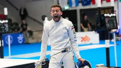 محمد السيد يتوج بذهبية كأس العالم لسيف المبارزة في سويسرا
