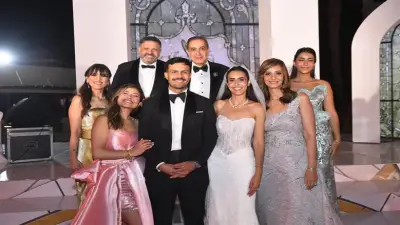 بالفيديو والصور.. نجوم الفن يتألقون في زفاف نجل الفنان إدوارد