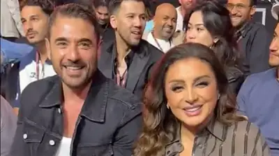 ضحك وهسار أحمد عز وأنغام في نزال الملاكمة يعيد الجدل حول زواجهما السري