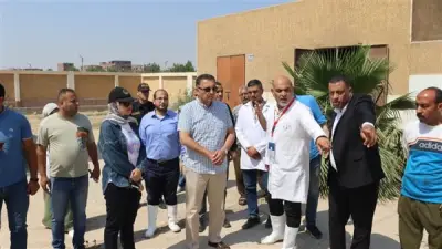 محافظ القليوبية يتفقد مجازر الخانكة والقلج استعداداً لعيد الأضحى