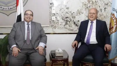 النعماني يستقبل رئيس جامعة كفر الشيخ لمناقشة أول ماجستير متخصص في إنتاج الحمام بسوهاج
