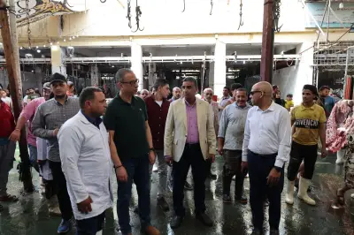 محافظ الجيزة يوجه بتوفير الأعداد الكافية من الأطباء البيطريين والعاملين بالمجازر