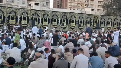 توافد كبير من الأهالي والمصطافين على ساحات صلاة عيد الأضحى بمطروح