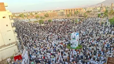 الآلاف يؤدون صلاة عيد الأضحى في ساحة أبو الحجاج بالأقصر