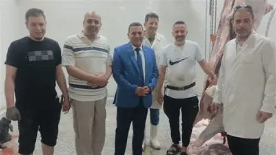 رئيس جامعة مدينة السادات يتفقد التشغيل التجريبي للمجزر الآلي قبل العيد