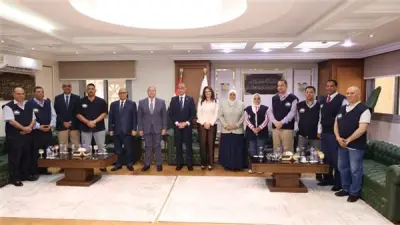محافظ الجيزة يستقبل القيادات التنفيذية للتهنئة بعيد الأضحى المبارك