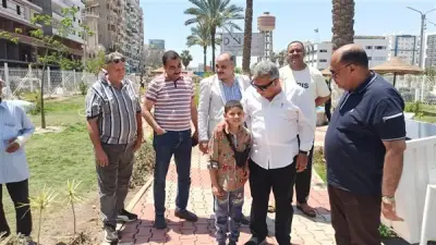 محافظ الدقهلية يتفقد حدائق شرق المنصورة ويوجه بتكثيف النظافة والصيانة