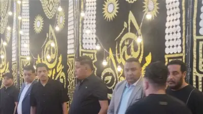 عزاء والد حمو بيكا في الإسكندرية بحضور كبير من الأهالي والأقارب