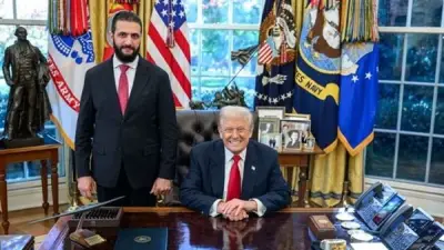 أحمد الشرع يبحث مع ترامب التعاون وإعادة الإعمار في سوريا