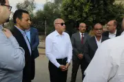 محافظ القاهرة يتفقد مد خط مياه 1200 مم بحلوان ويشدد على سرعة الانتهاء