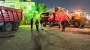 رفع 1400 طن مخلفات صلبة من طريق اللبيني ناهيا والمريوطية بالجيزة