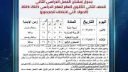 محافظ البحيرة تعتمد جداول امتحانات الفصل الدراسي الثاني 2025-2026