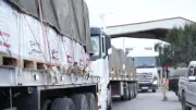 الأردن يطلق خامس قافلة إغاثية إلى لبنان تضم 25 شاحنة مساعدات