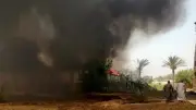 حريق هائل يلتهم 3 هناجر في شبرامنت خلف فيلا حسن حمدي