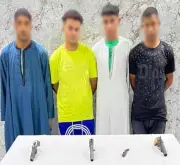 ضبط 4 أشخاص ظهروا بأسلحة نارية في زفاف بأسيوط