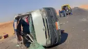 تحقيقات موسعة في إصابة 5 أشخاص إثر انقلاب ميكروباص بالعياط