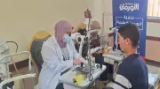 قافلة عيون مجانية تفحص 500 مريض بقرى الرياض في كفر الشيخ