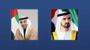 محمد بن راشد ومنصور بن زايد يعزيان رئيس الوزراء في وفاة والده