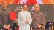 ريهام عبدالغفور تهدي تكريمها في الكاثوليكي للسينما لروح والدها الراحل
