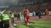 ذهول جون إدوارد ونيرة الأحمر بعد تقدم الأهلي بثلاثية على الزمالك في القمة