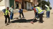 رفع كفاءة الطرق الداخلية بالوادي الجديد في الخارجة والداخلة