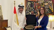 وزيرة الثقافة تستقبل سفير قطر لتعزيز التعاون الثقافي المشترك