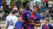 حمزة عبد الكريم يقود برشلونة للتتويج بصدارة المجموعة في الدوري الإسباني للشباب