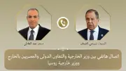 وزير الخارجية يبحث مع نظيره الروسي تعزيز العلاقات والتطورات الإقليمية