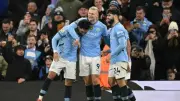 مانشستر سيتي يتقدم بهدف على إيفرتون في الشوط الأول بالدوري الإنجليزي